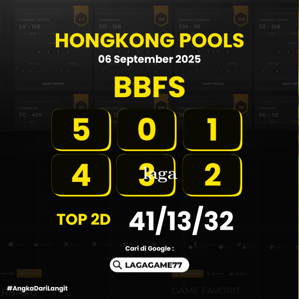PREDIKSI HONGKONG POOLS 06 SEPTEMBER 2025