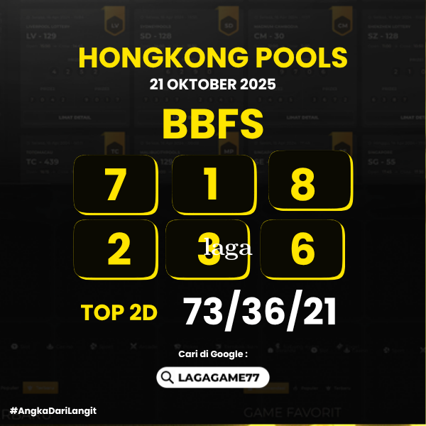 PREDIKSI HONGKONG POOLS 21 OKTOBER 2025