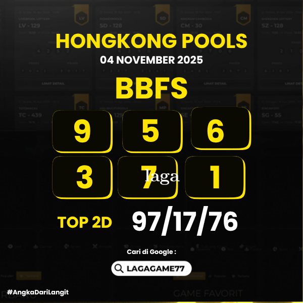 PREDIKSI HONGKONG POOLS 04 NOVEMBER 2025
