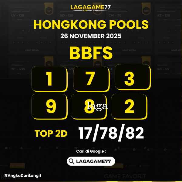 PREDIKSI HONGKONG POOLS 26 NOVEMBER 2025