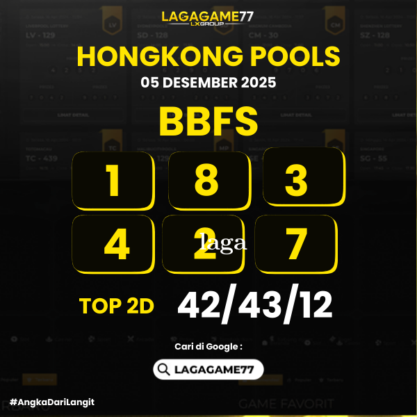 PREDIKSI HONGKONG POOLS 05 DESEMBER 2025