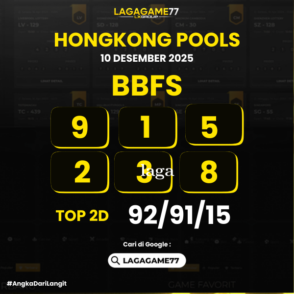 PREDIKSI HONGKONG POOLS 10 DESEMBER 2025