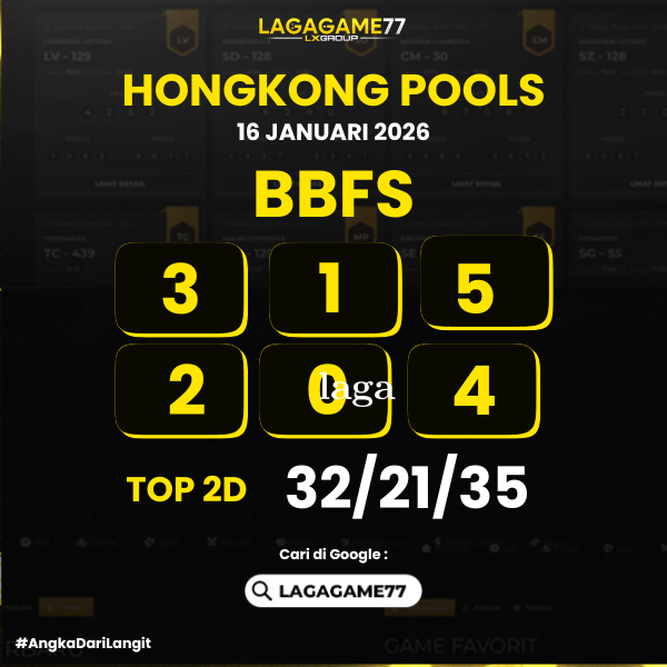 PREDIKSI HONGKONG POOLS 16 JANUARI 2026