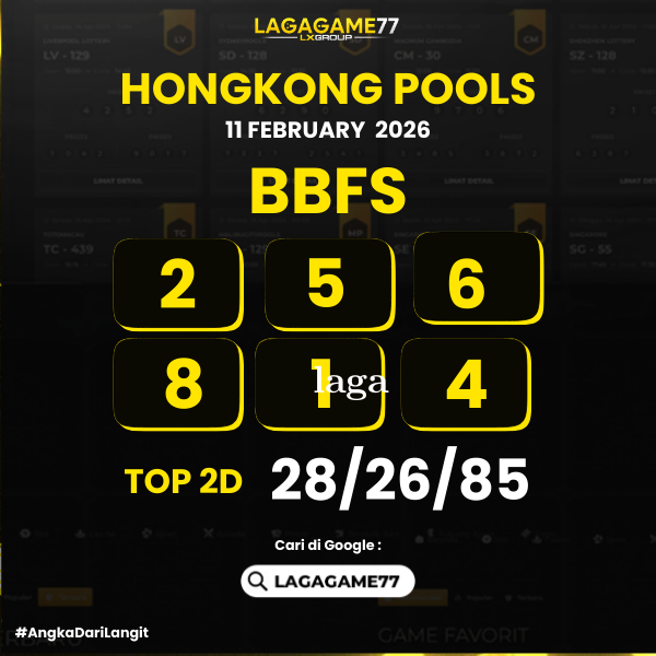 PREDIKSI HONGKONG POOLS 11 FEBRUARY 2026