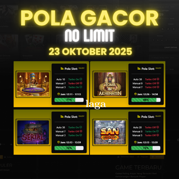 Pola Gacor Hari Ini Strategi Terbaik untuk Menang dan Maxwin