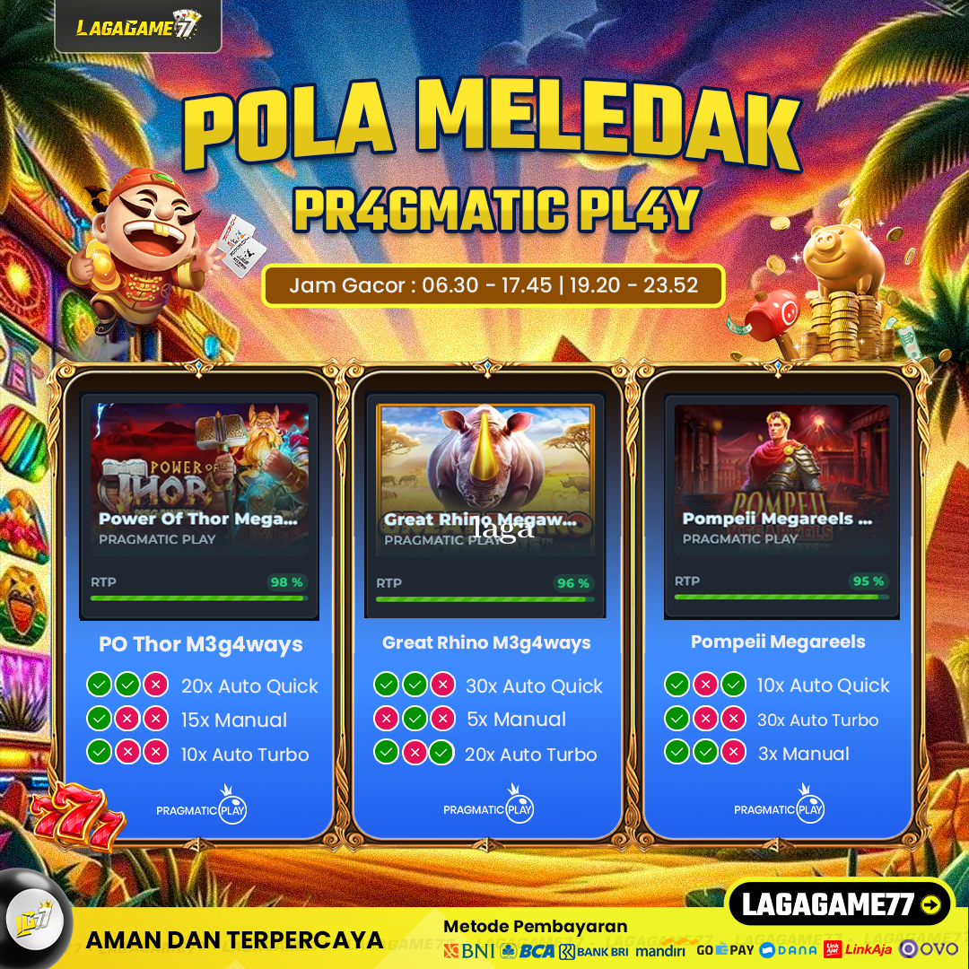 TrikMenang - Pola Gacor Hari Ini di LAGAGAME77!