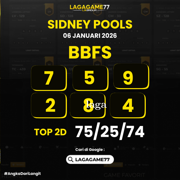 PREDIKSI SIDNEY POOLS 06 DESEMBER 2026