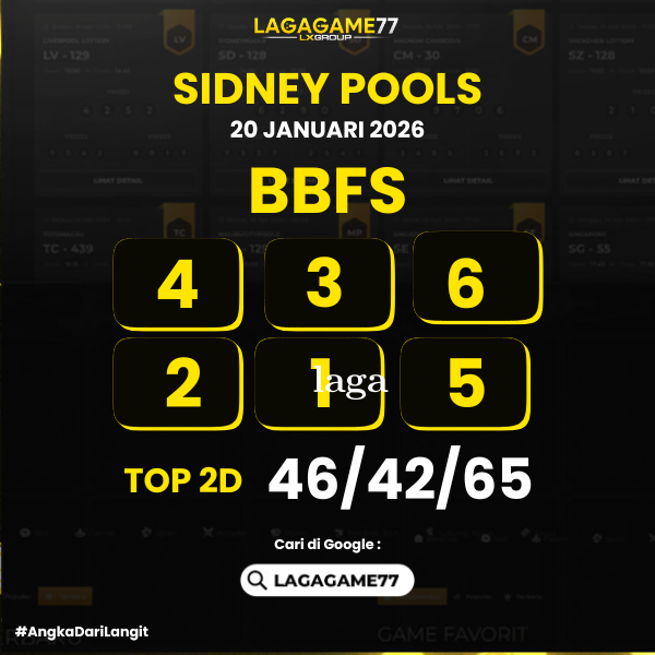 PREDIKSI SIDNEY POOLS 20 JANUARI 2026