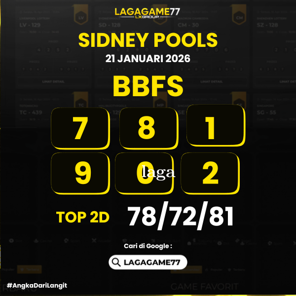 PREDIKSI SIDNEY POOLS 21 JANUARI 2026