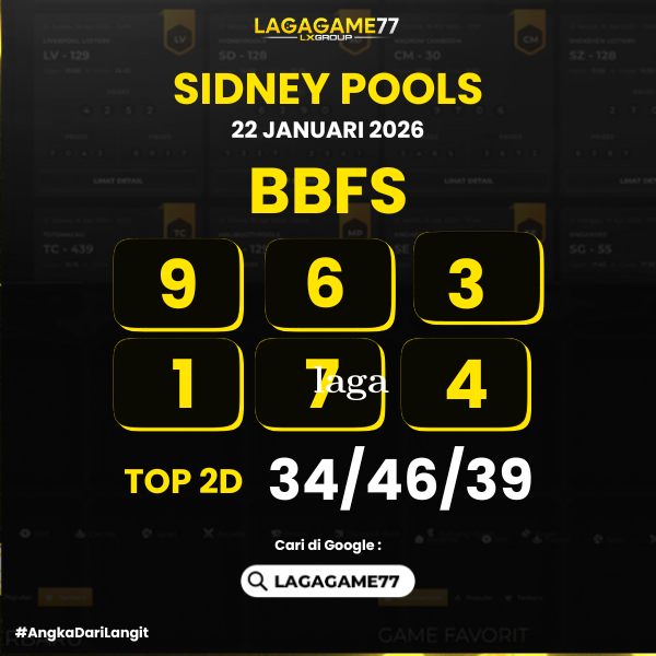 PREDIKSI SIDNEY POOLS 22 JANUARI 2026
