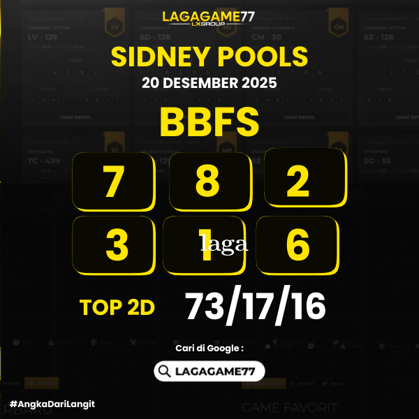 PREDIKSI SIDNEY POOLS 20 DESEMBER 2025