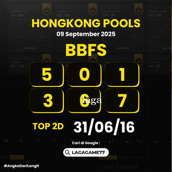 PREDIKSI HONGKONG POOLS 09 SEPTEMBER 2025