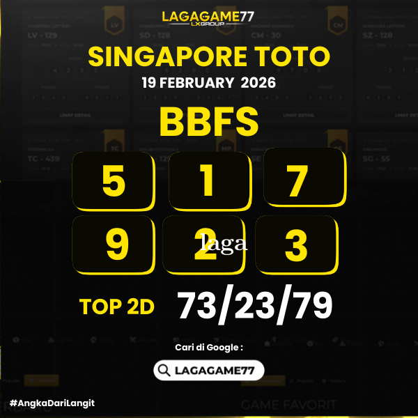 PREDIKSI SINGAPORE TOTO 19 FEBRUARY 2026