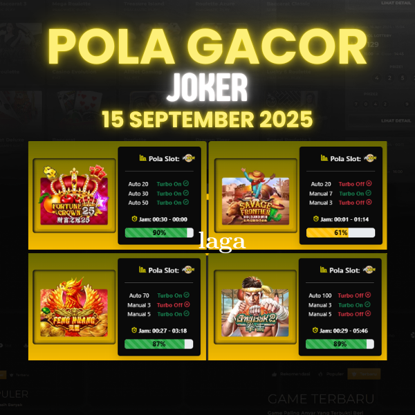 Pola Gacor Hari Ini  Strategi Jitu Raih Kemenangan Maksimal